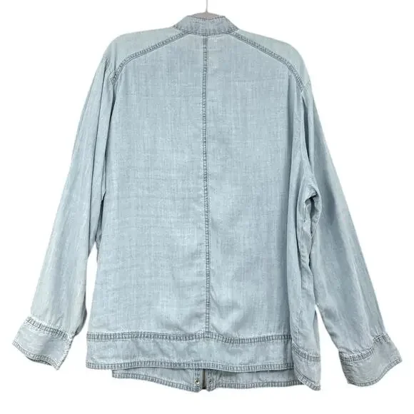 Ava & Viv Light Blue Denim Jacket - Picture 2 of 6